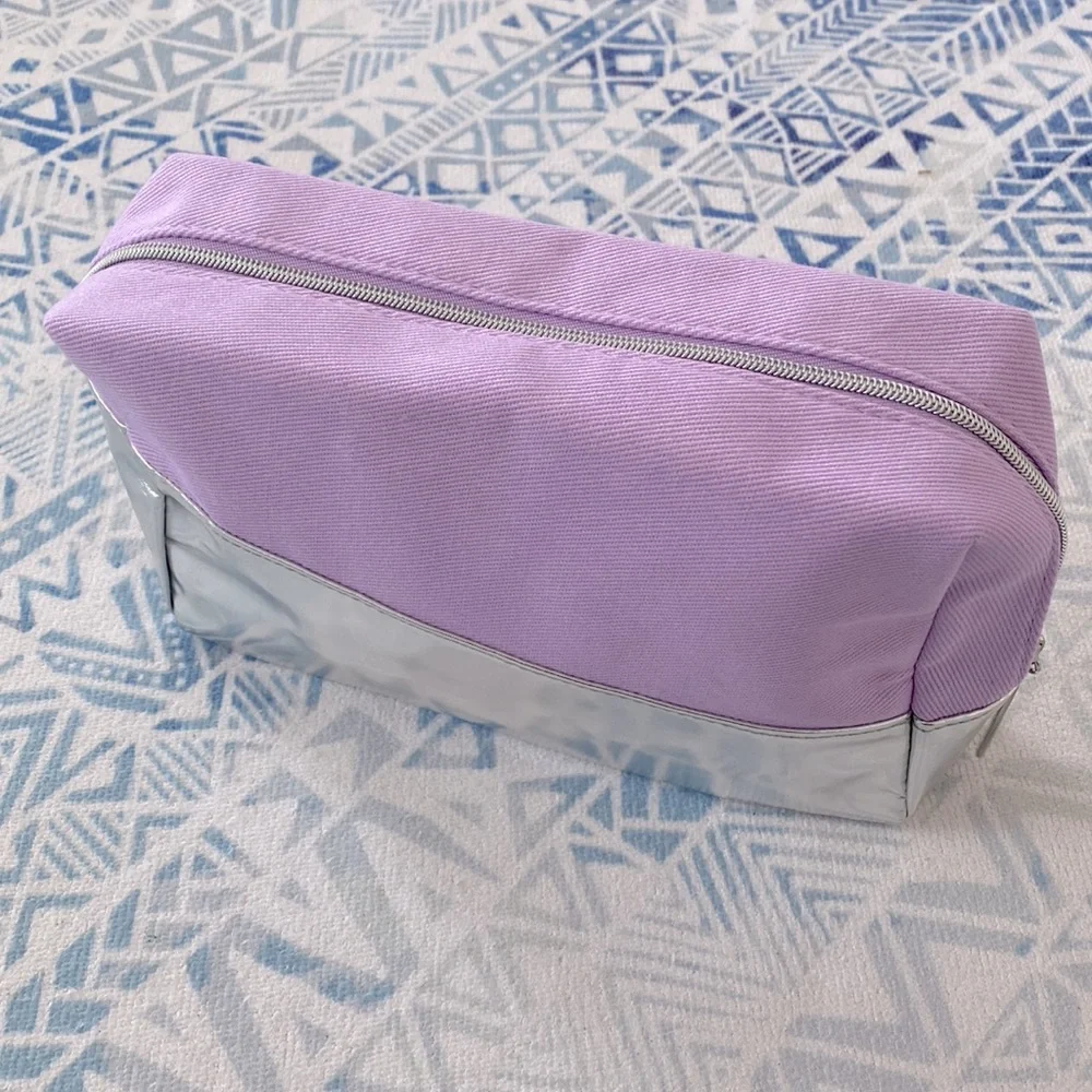 Lancôme Lavender & Silver Makeup Bag